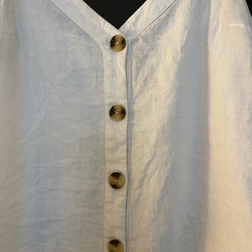 Linen Blend Tank Top - Picture 2 of 6